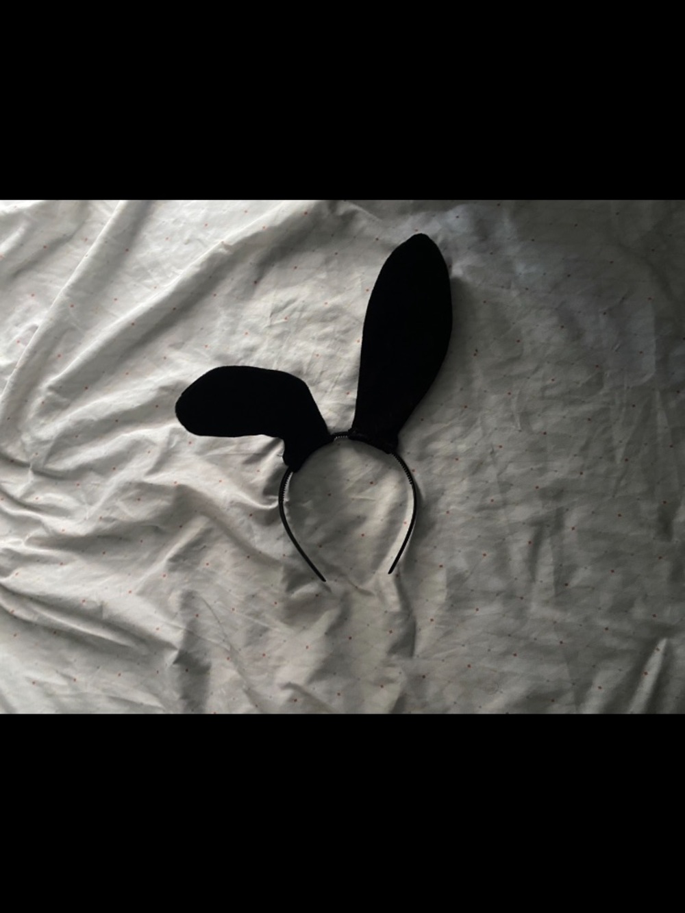 PLAYBOY Black Bunny Ear Headband